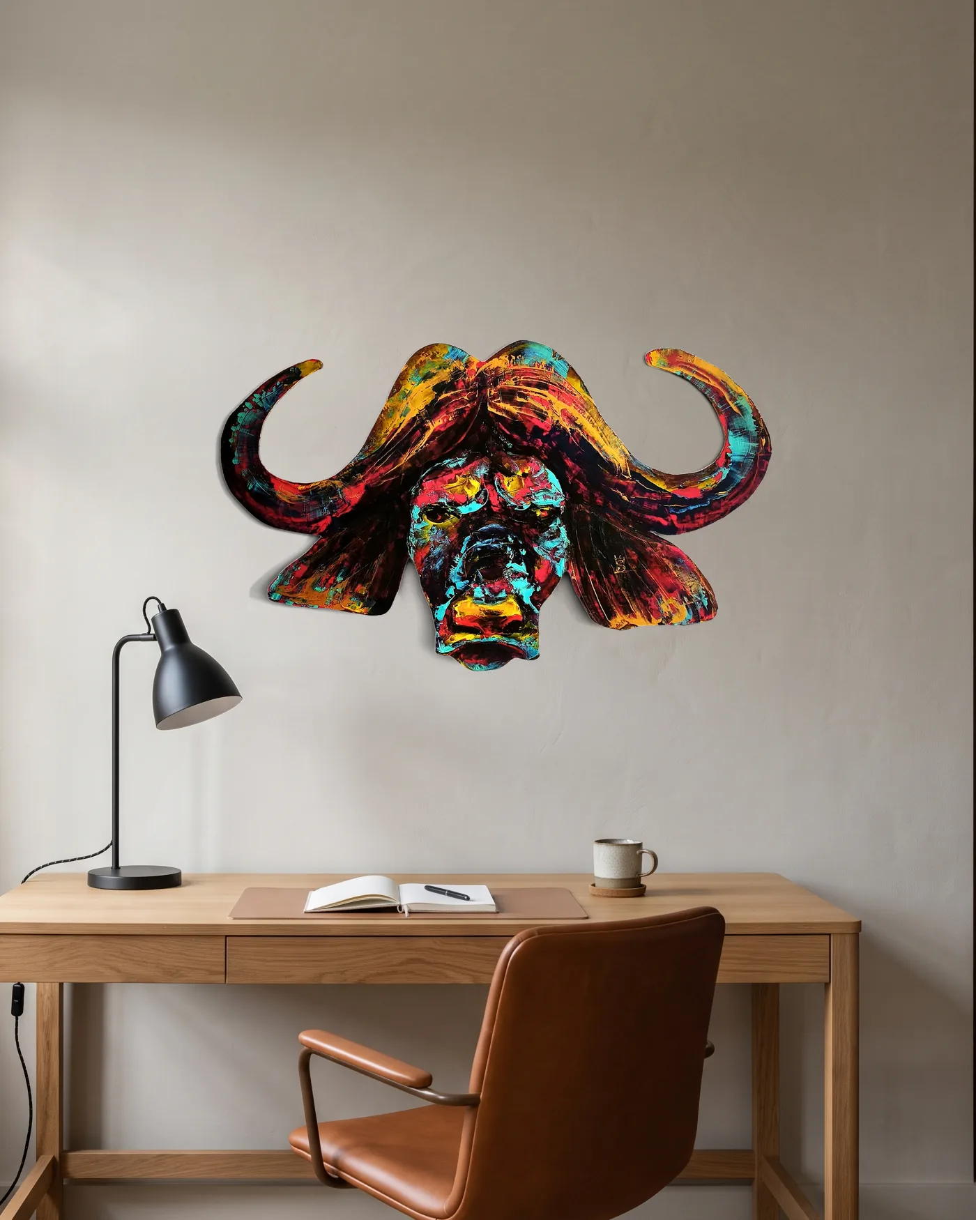 L'Iridescent dans un intérieur, à l'échelle réelle