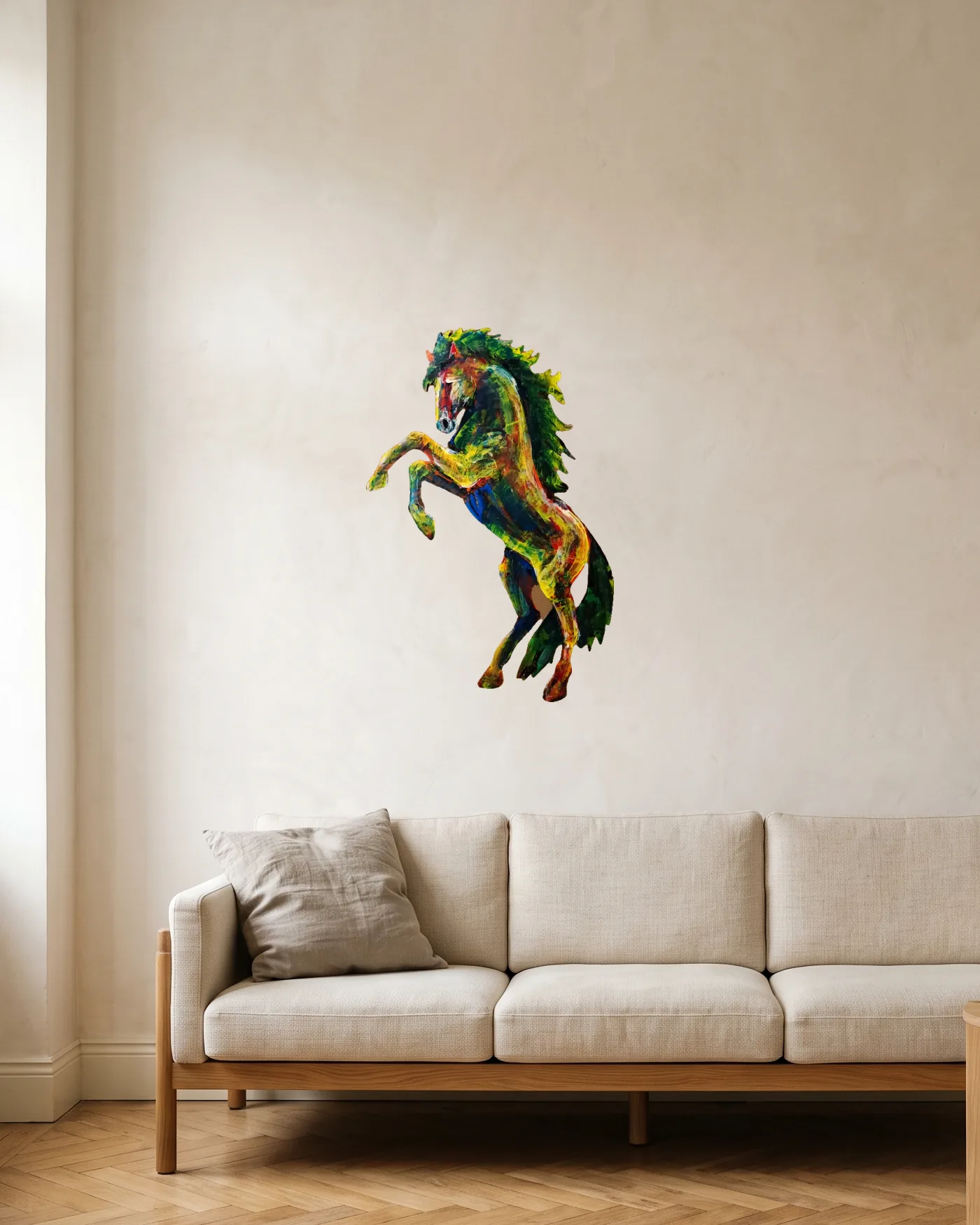 Le Flamboyant dans un intérieur, à l'échelle réelle