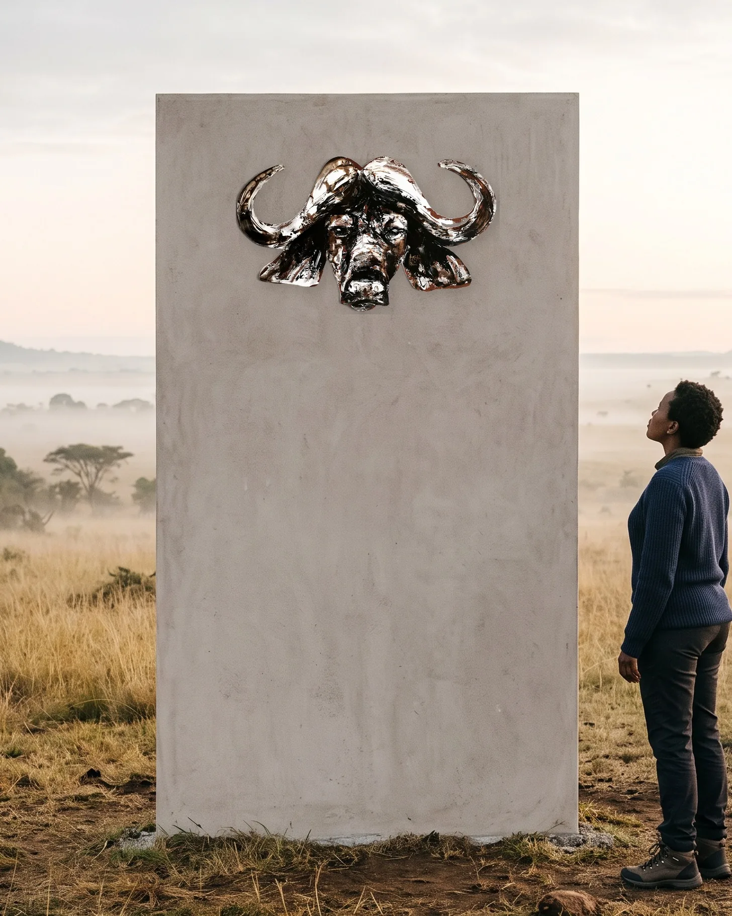 Le buffle, totem de résilience : ancrage et force tellurique dans l'art animalier